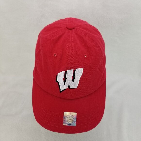 ✅Wisconsin Badgers Hat Red NCAA College Sports Dad Cap Captivating Headgear OSFA - Picture 3 of 9